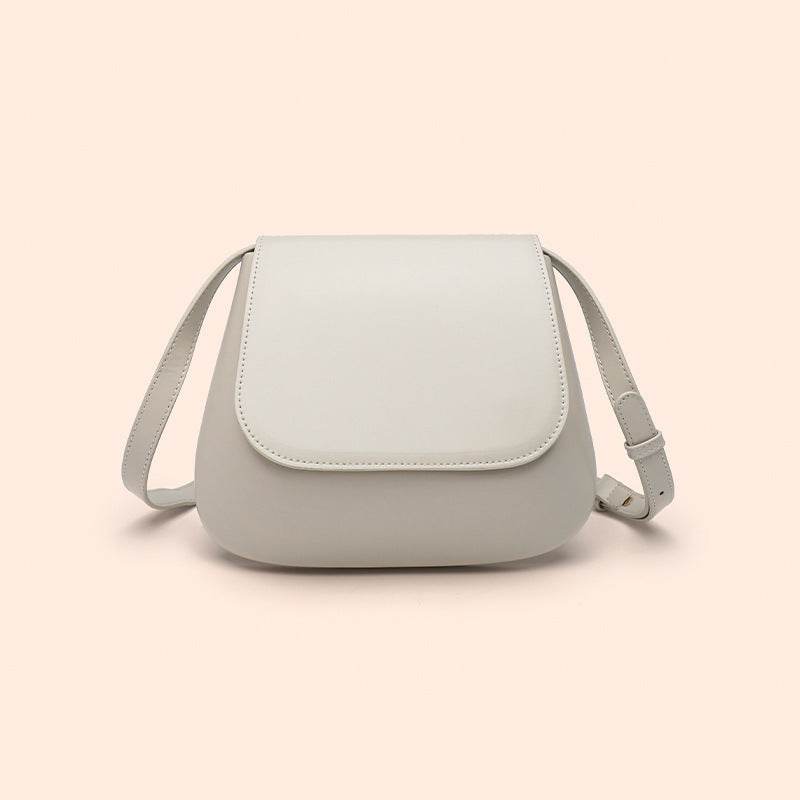 Crossbody Bag Vegan Leather Women Retro Small Saddle Satchel Shoulder Bag With Long Adjustable Strap - Mubimart