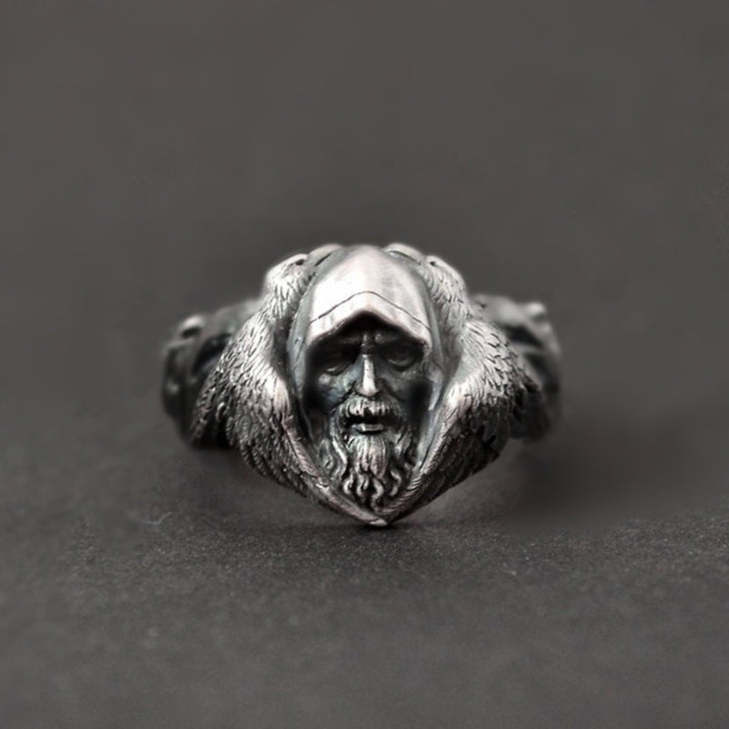 Retro Skull Heren Dominante Mode Ring