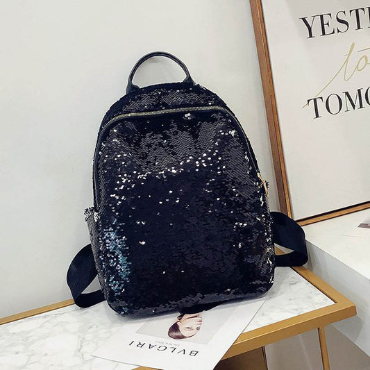 New Sequined Backpack Women Korean Version - Mubimart