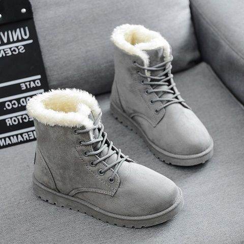 Flat-heel Student Short Lace-up Martin Boots Women Boots - Mubimart