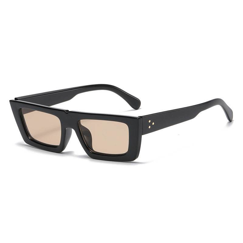 Street Girl Retro Square Sunglasses Rectangle - Mubimart