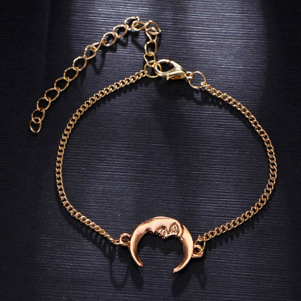 Simple Three-layer 3 Ankle Chain Metal Alloy Ornament Anklets Suit - Mubimart
