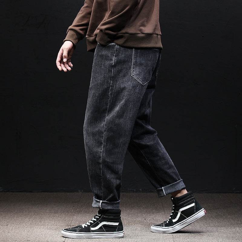 Fallwinter Tooling Jeans Mens Loose Harem - Mubimart