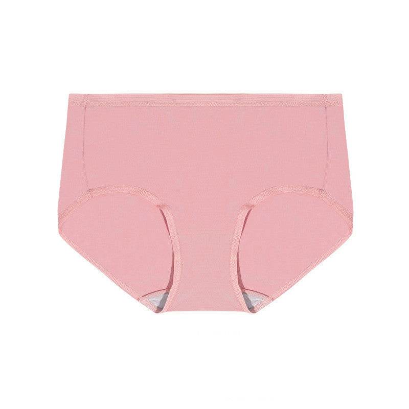 Modal Women's Mid Waist Plus Size Silk Crotch Panties - Mubimart
