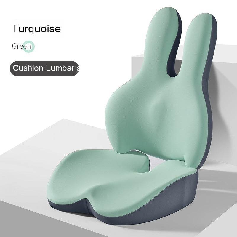Car Heightening Cushion Backrest Lumber Pad Single Main Driving Thickened Cushion Driving Seat Short Four Seasons Universal - Mubimart