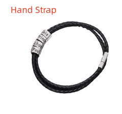 Black Leather Rope Bracelet For Men