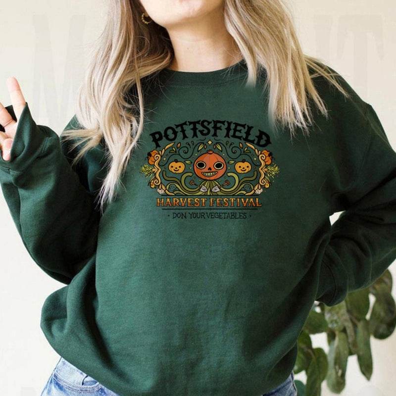 Women's Halloween Pumpkin Print Sweatshirts - Mubimart
