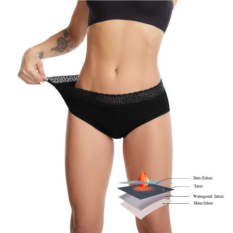 Leak-proof Large Size Four-layer Physiological Underwear - Mubimart -  