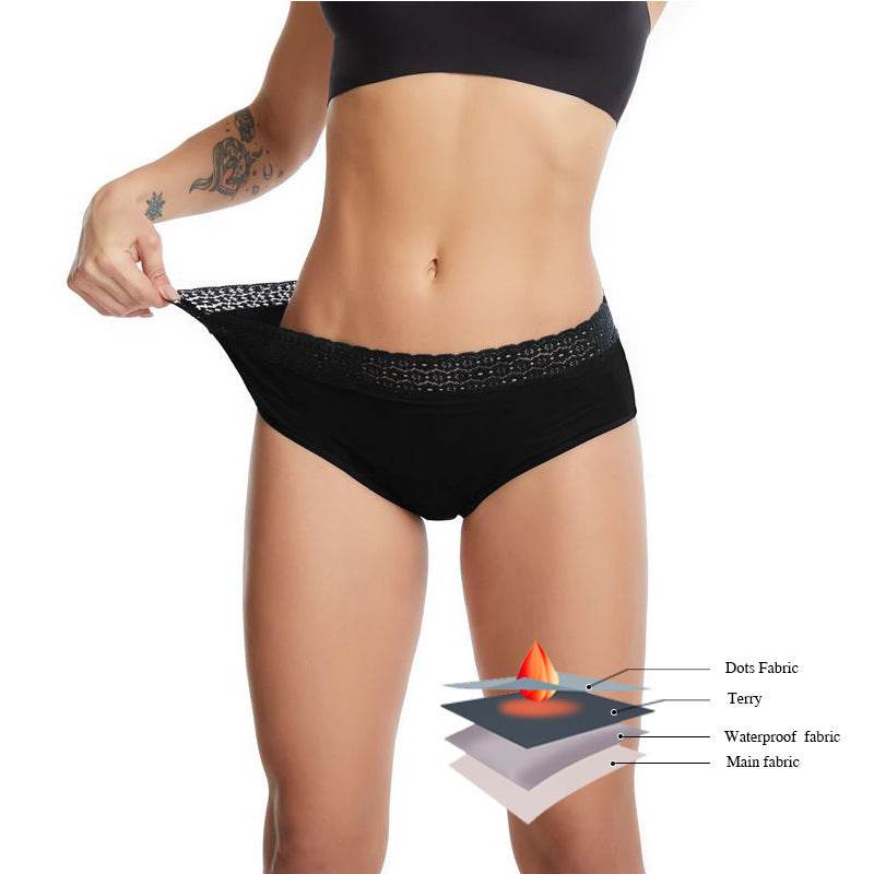 Leak-proof Large Size Four-layer Physiological Underwear - Mubimart