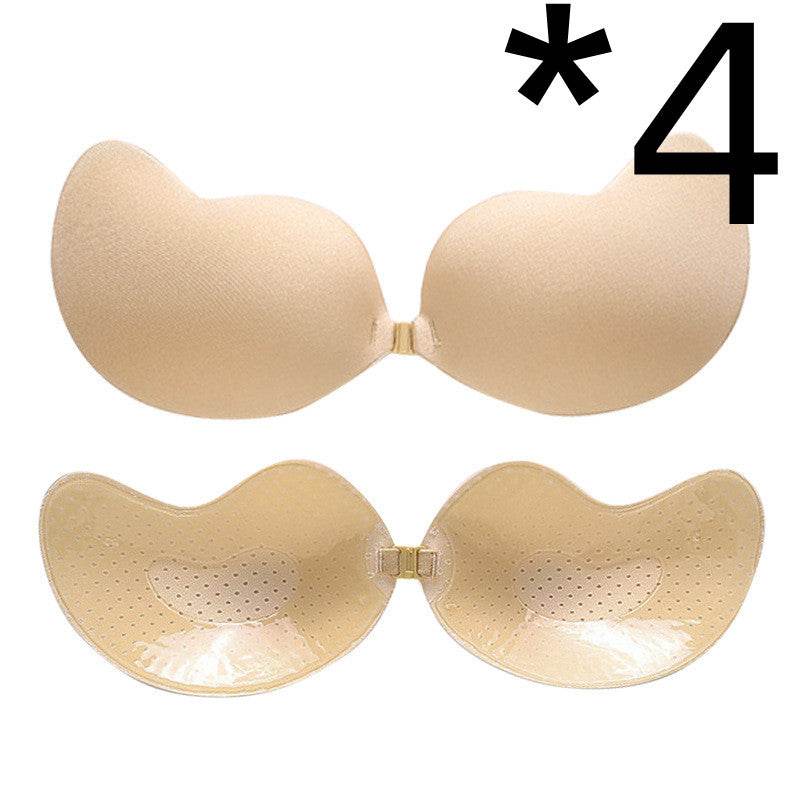 Invisible Push Up Bra Backless Strapless Bra Seamless Front Closure Bralette Underwear - Mubimart