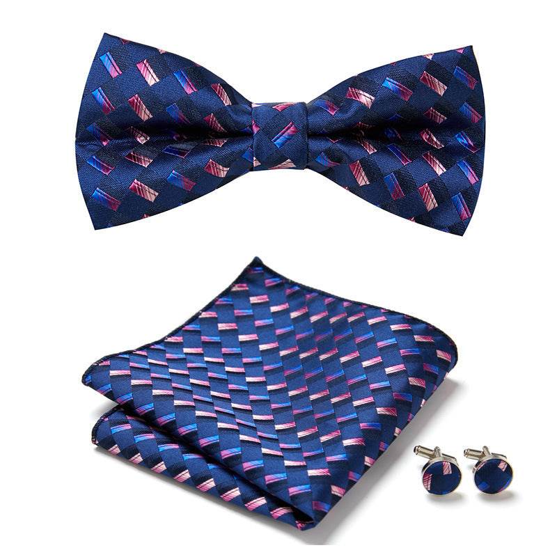 Three Piece Set Of Stylish Bow Ties - Mubimart