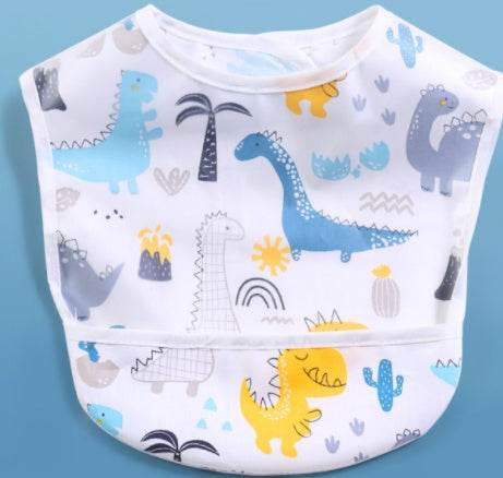 Cotton Baby Shape Bib EVA Bib Eating Clothes Waterproof Children - Mubimart