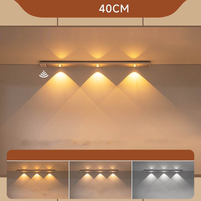 LED Wireless Self-adhesive Inductive Charging Shoe Cabinet Cabinet Light Strip - Mubimart