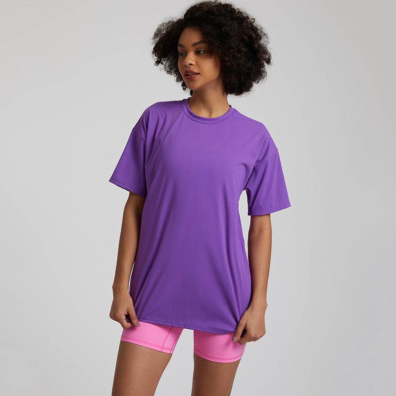 Tight Running Exercise T-shirt Workout Top - Mubimart