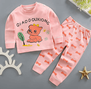 2 Baby Girl Pure Cotton 8 Underwear Set 3 Months Baby Boy 4 Autumn Clothes - Mubimart