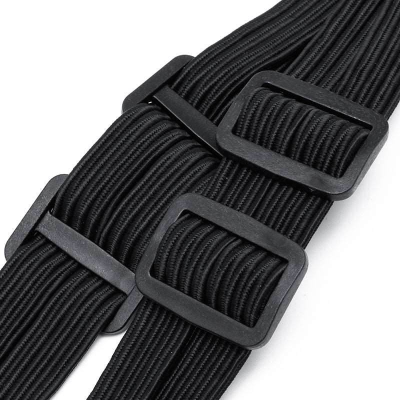 2 Hooks Motorcycles Moto Strength Retractable Helmet Luggage Elastic Rope Strap - Mubimart