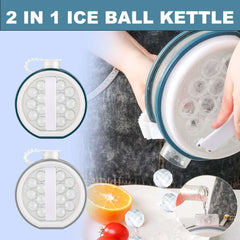 2 In 1 Portable Creative Ice Bottle Cold Kettle Household Ice Grid Frozen Ice Box Ice Cream Tools Bar Ice Ball Maker Kitchen Gadgets - Mubimart - Ice Cream Makers 