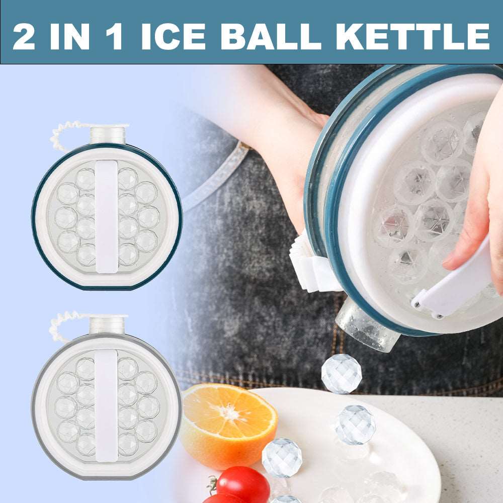 2 In 1 Portable Creative Ice Bottle Cold Kettle Household Ice Grid Frozen Ice Box Ice Cream Tools Bar Ice Ball Maker Kitchen Gadgets - Mubimart -  