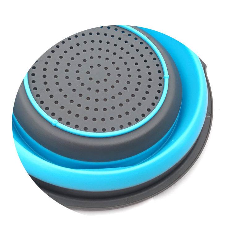 2 PCs Collapsible Silicone Colander - Mubimart