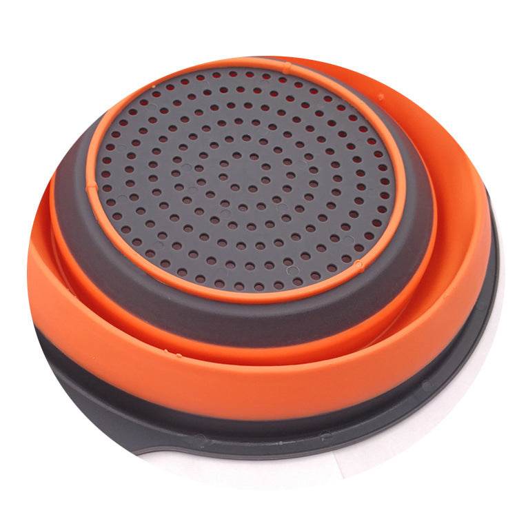 2 PCs Collapsible Silicone Colander - Mubimart
