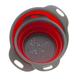 2 PCs Collapsible Silicone Colander - Mubimart -  