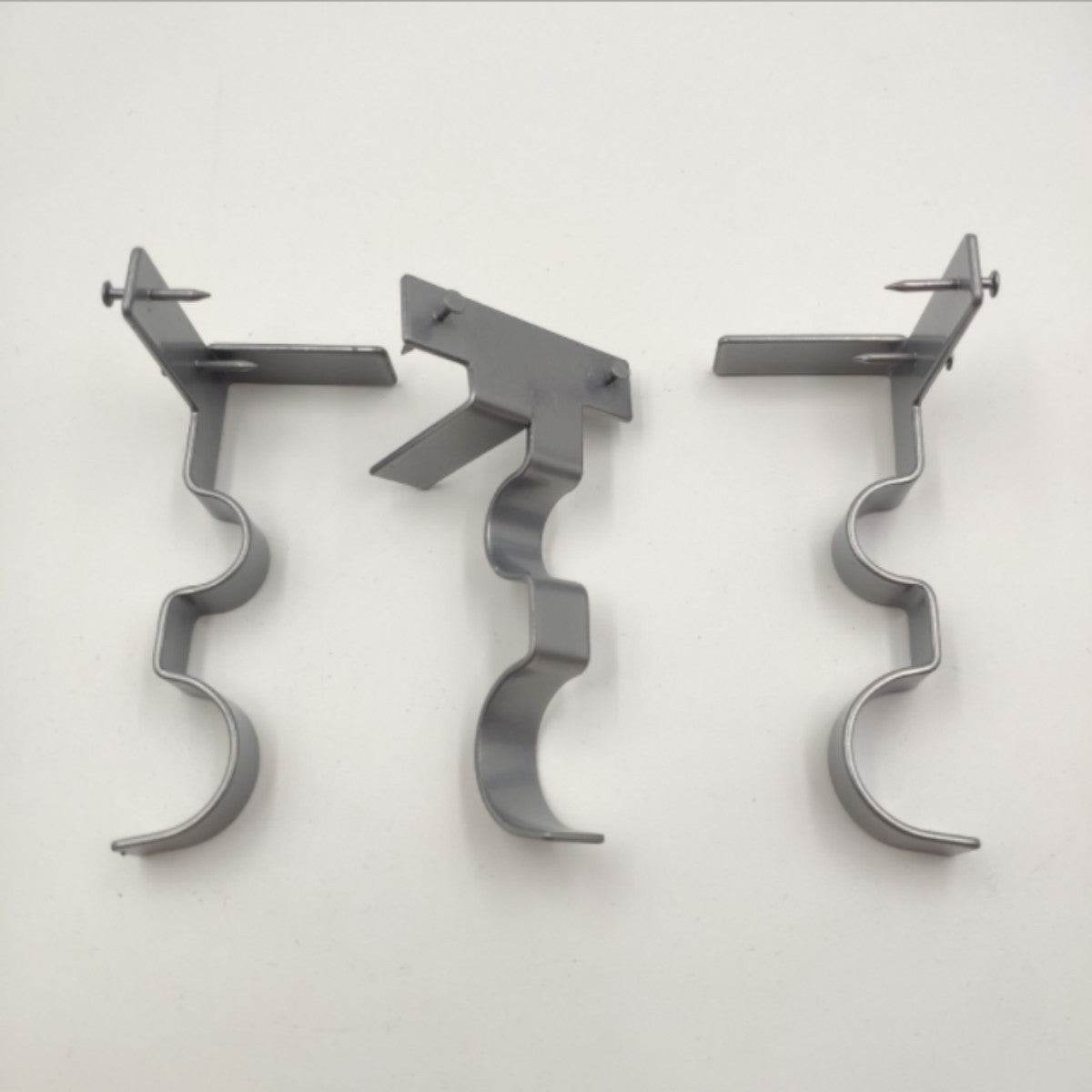 2 X Curtain Rod Bracket Kwik Hang Curtain Rod Holders Tap Right Into Window Frame Curtain Rod Bracket High Quality - Mubimart