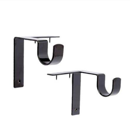 2 X Curtain Rod Bracket Kwik Hang Curtain Rod Holders Tap Right Into Window Frame Curtain Rod Bracket High Quality - Mubimart