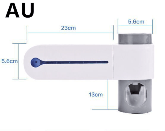 2-in-1 UV disinfection toothbrush holder Automatic toothpaste holder Washing disinfection toothbrush holder set - Mubimart