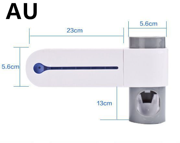 2-in-1 UV disinfection toothbrush holder Automatic toothpaste holder Washing disinfection toothbrush holder set - Mubimart -  