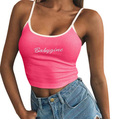 Pink Camisole Top - Mubimart -  