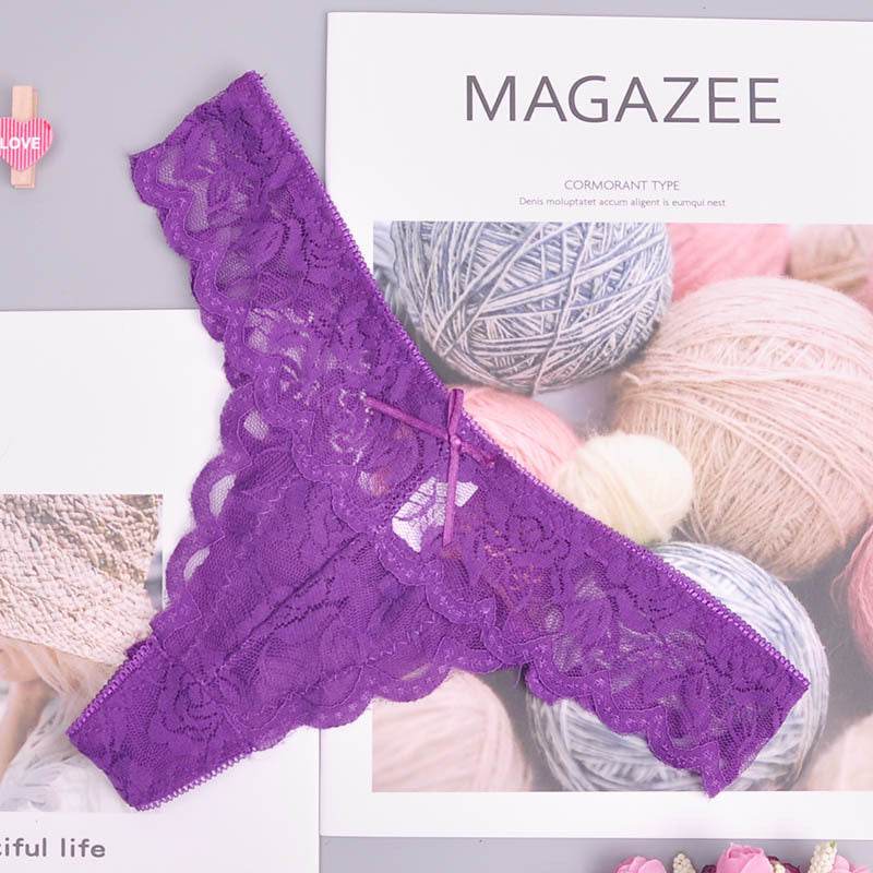 Adjusted Cozy Lace Briefs G Thongs Underwear Lingerie For Women - Mubimart