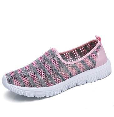 Summer women shoes women Breathable Mesh sneakers shoes ballet flats ladies slip on flats loafers shoes - Mubimart
