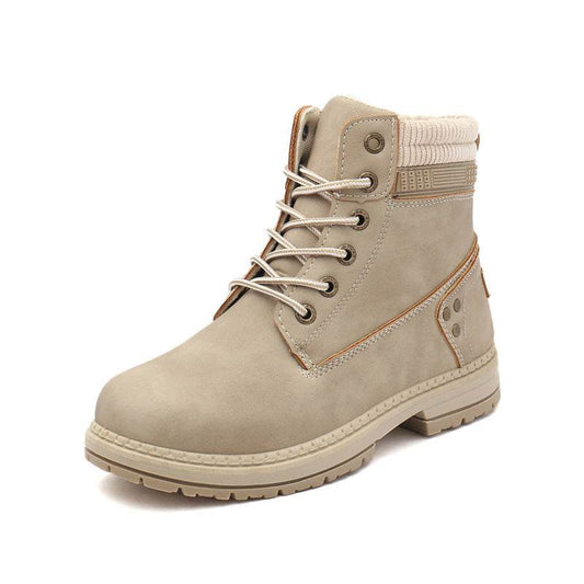 Martin boots women plus velvet - Mubimart
