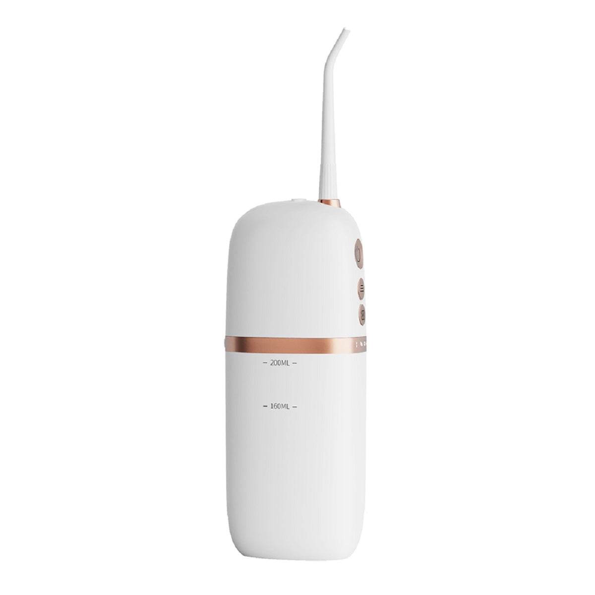 200ml Portable Flosser IPX7 Waterproof Electric Flosser USB Rechargeable Water Dental Picks With 4PCS Nozzle - Mubimart