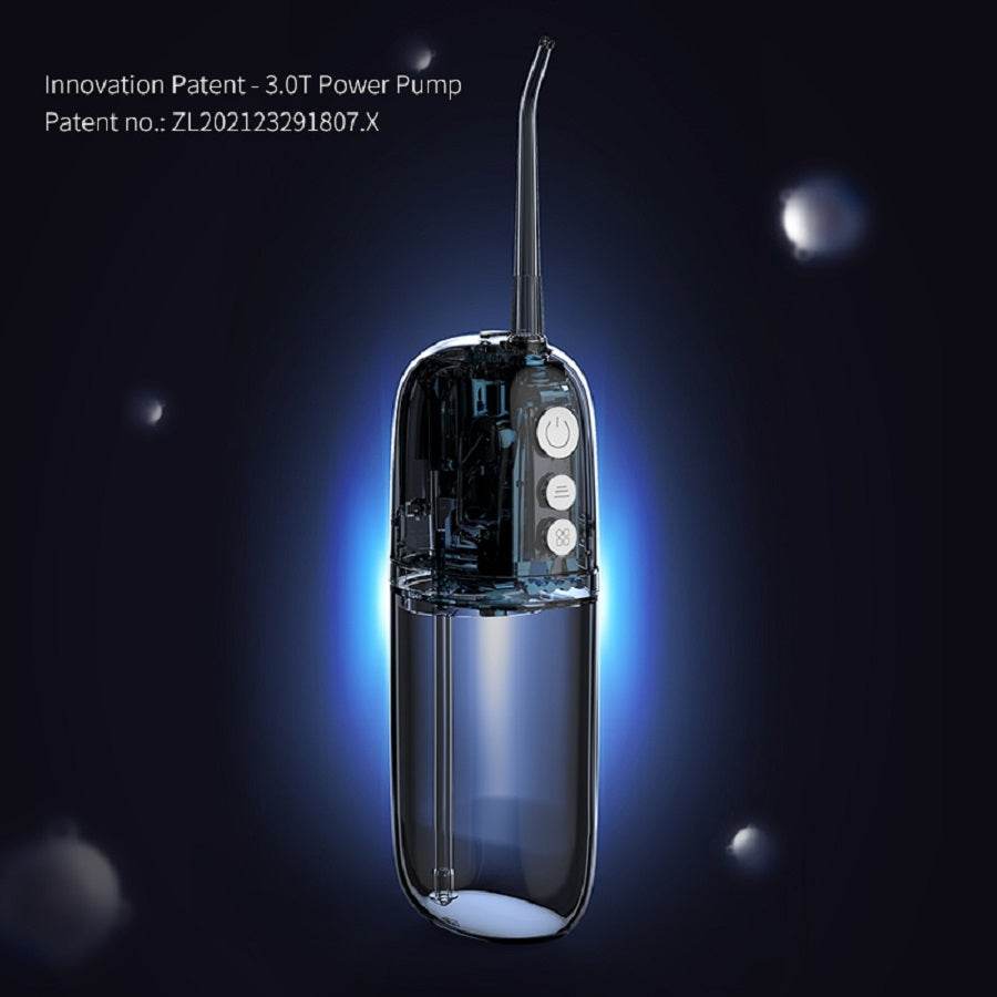 200ml Portable Flosser IPX7 Waterproof Electric Flosser USB Rechargeable Water Dental Picks With 4PCS Nozzle - Mubimart
