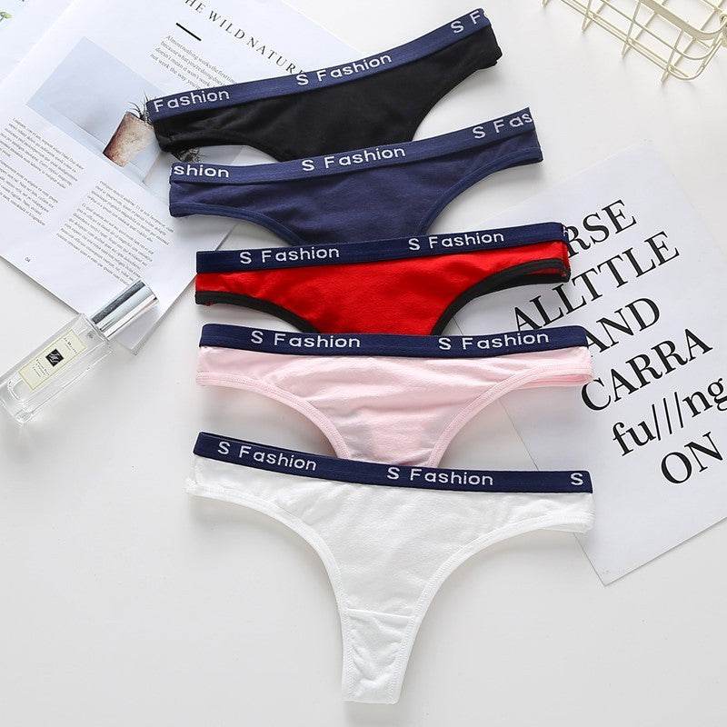 Women's cotton thong panties - Mubimart