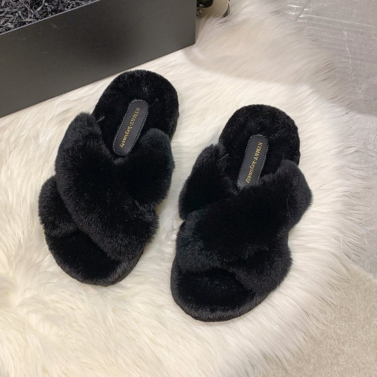 Women Wear Thick Soled Cotton Slippers - Mubimart -  