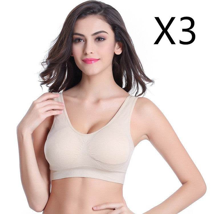 3pcs Set Seamless Push Up Bra - Mubimart