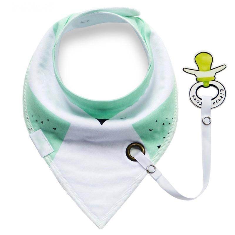 Bib with Pacifier Clip - Mubimart