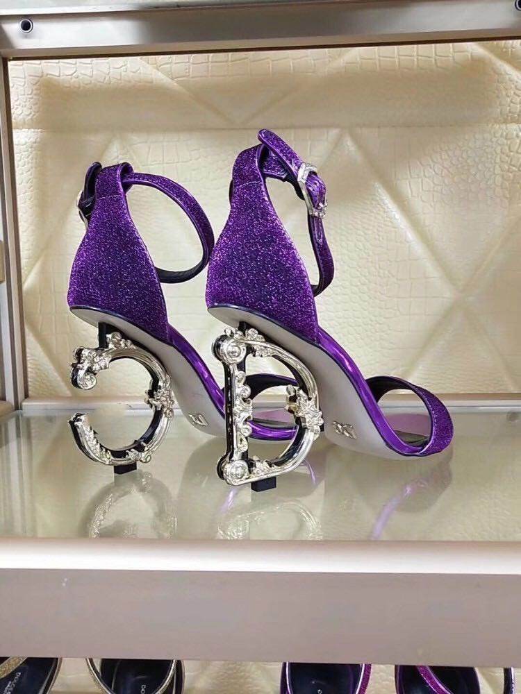 Gold high heels - Mubimart