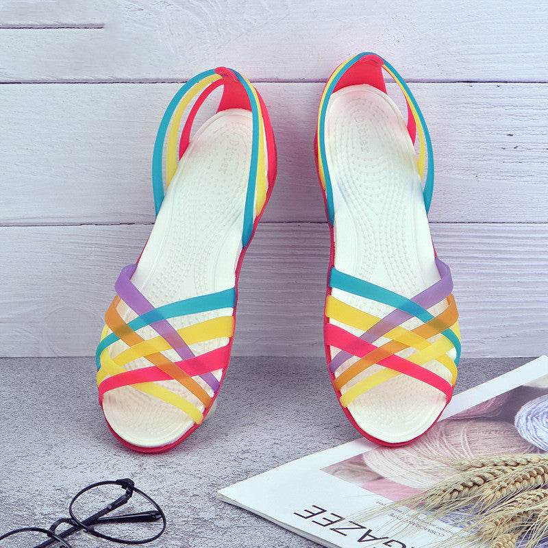 Flat jelly sandals - Mubimart