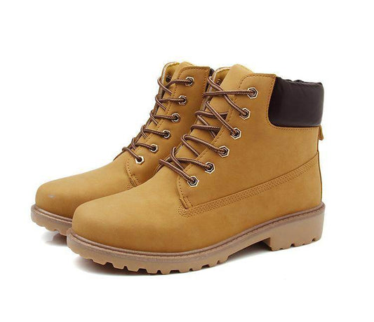 Lace Up Ankle Boots Martin Boots - Mubimart