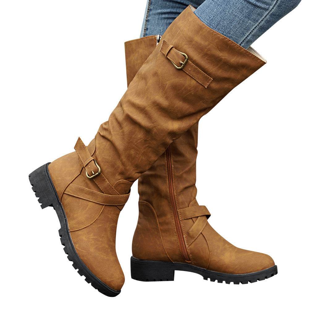 Large size women's boots over the knee boots - Mubimart