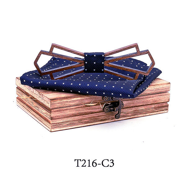 Wooden bow tie