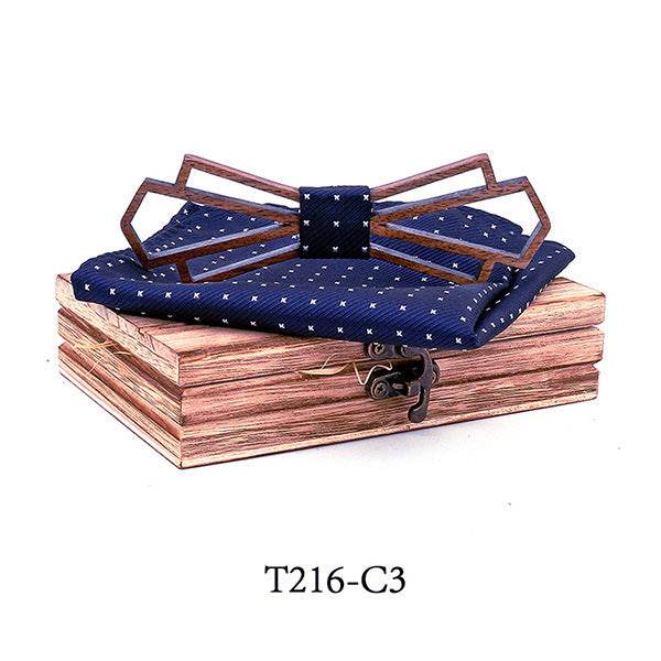 Wooden bow tie - Mubimart