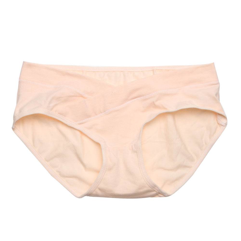 Soft Cotton Belly Support Panties for Pregnant Women Maternity Underwear Breathable V-Shaped Low Waist Panty - Mubimart