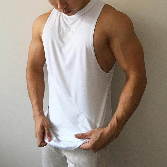 Loose sleeveless quick-drying undershirt - Mubimart