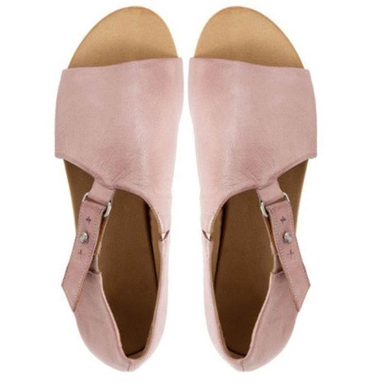 Flat bottom versatile sandals - Mubimart