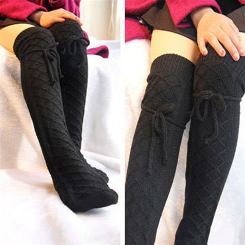 Autumn and winter stockings over the knee high socks - Mubimart -  