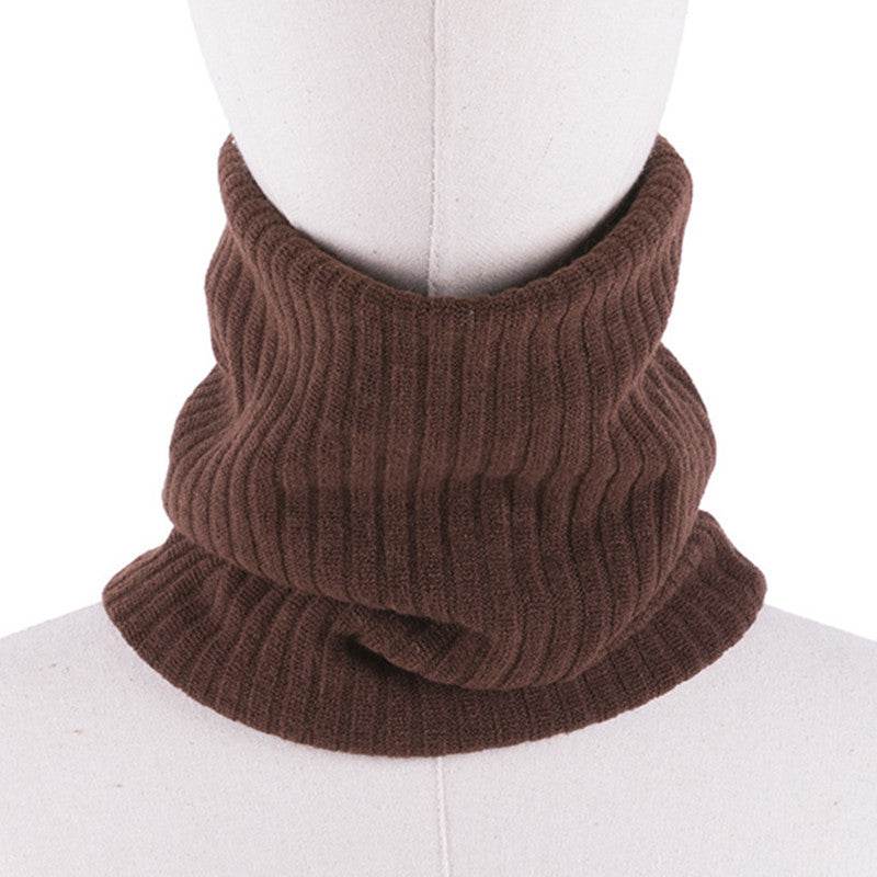 Hooded Knitted Scarf For Men And Women To Keep Warm And All-match Woolen Scarf - Mubimart